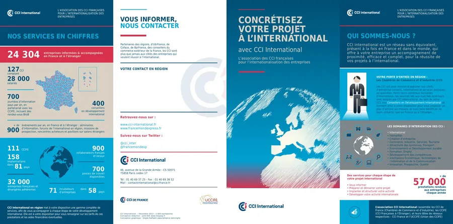 CCI International — plaquette International (pages extérieures)
