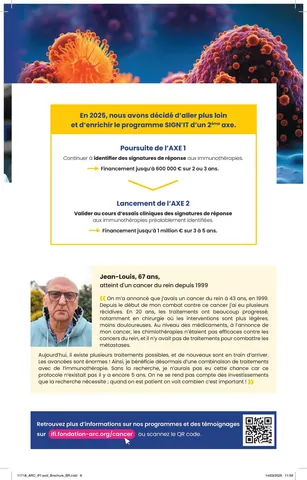 Fondation ARC — brochure IFI 2025 (exemple page recherche 2)
