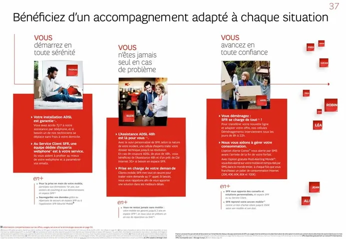 Guide SFR — double-page réassurance