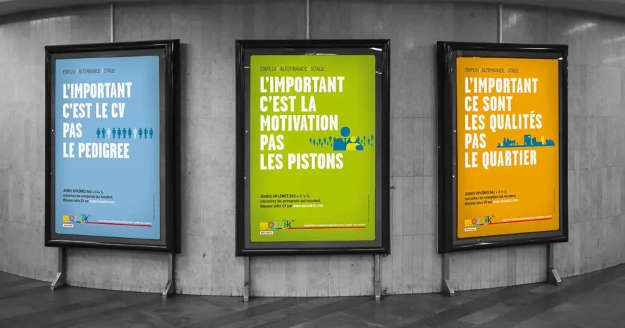 Mozaïk RH — trio d'affiches