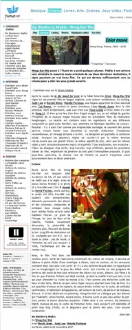 Fluctuat.net critique cinéma — Blueberry Nights