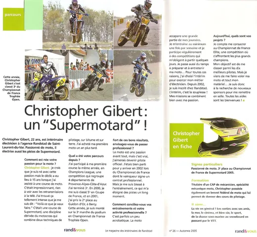 Presse professionnelle — interview, Randstad