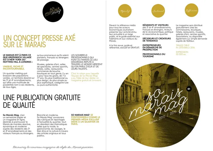So Marais Mag — plaquette (pages intérieures)